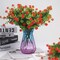 Artificial Flowers Outdoor Fake Flowers,8 Bundles Outside Face Mums Fake Summer Greenery UV Resistant No Fade Faux Plastic Lotus Shrubs Home Garden Porch Patio Decoration